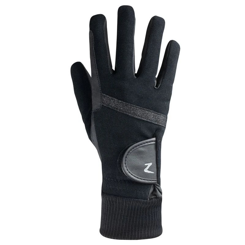 Horze Winter Cuff Gloves - Black 3 Horze Winter Cuff Gloves - Black - Image 3