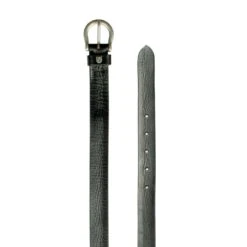 Horze Sierra Narrow Leather Belt - Black