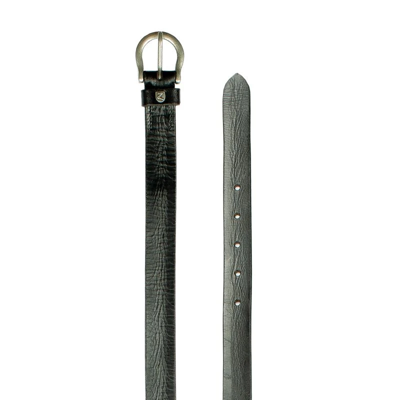 Horze Sierra Narrow Leather Belt - Black 1 Horze Sierra Narrow Leather Belt - Black