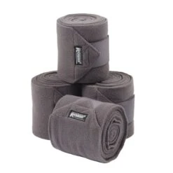 Roma Thick Polo Bandages 4 Pack - Grey