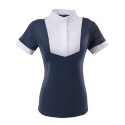 Ovation Women's Elegance Short Sleeve Show Shirt - Navy