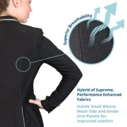 Ovation Women's Elegance Hybrid Euro Show Coat - Black -Tack Of The Day Store 393851 800 800