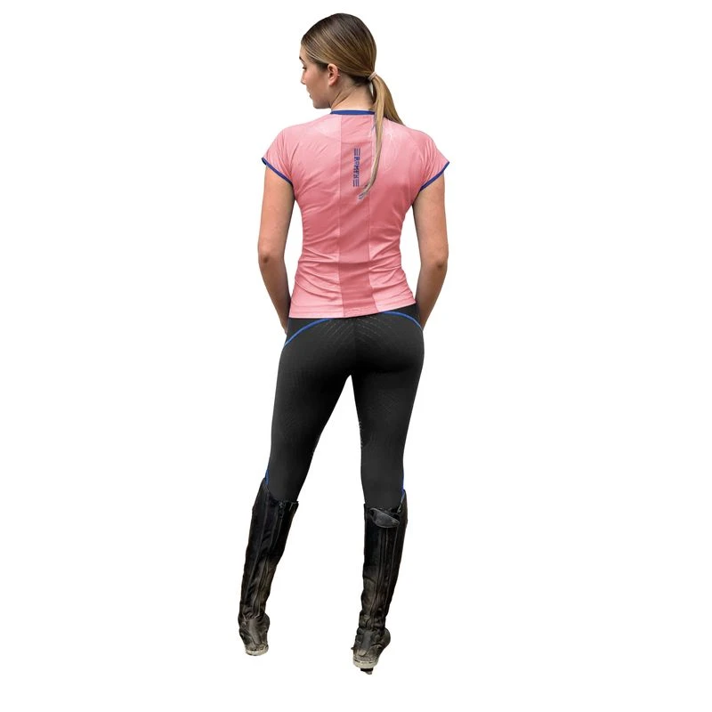 Romfh Women's Lucy Short Sleeve Tech Tee - Camilla/Aqua Marine 2 Romfh Women's Lucy Short Sleeve Tech Tee - Camilla/Aqua Marine - Image 2