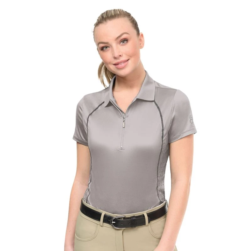 Ovation Women's Thesie Short Sleeve Tech Shirt - Grey 2 Ovation Women's Thesie Short Sleeve Tech Shirt - Grey - Image 2