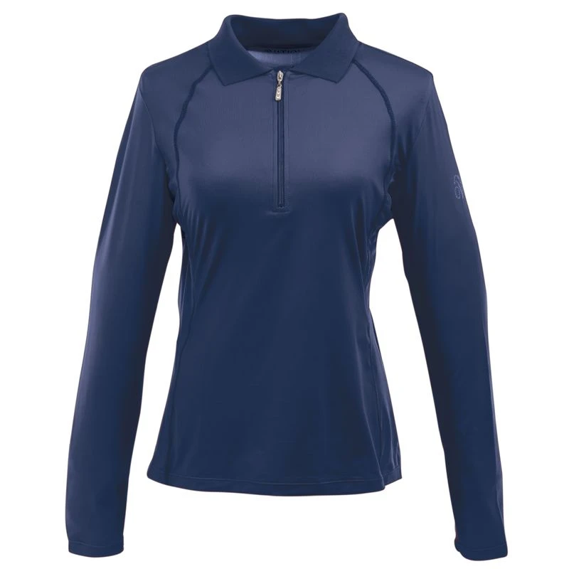 Ovation Women's Thesie Long Sleeve Tech Shirt - Navy 1 Ovation Women's Thesie Long Sleeve Tech Shirt - Navy