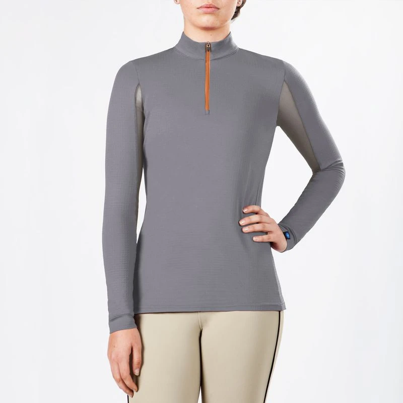 Irideon Women's CoolDown IceFil Long Sleeve Jersey - Dapple Grey 1 Irideon Women's CoolDown IceFil Long Sleeve Jersey - Dapple Grey