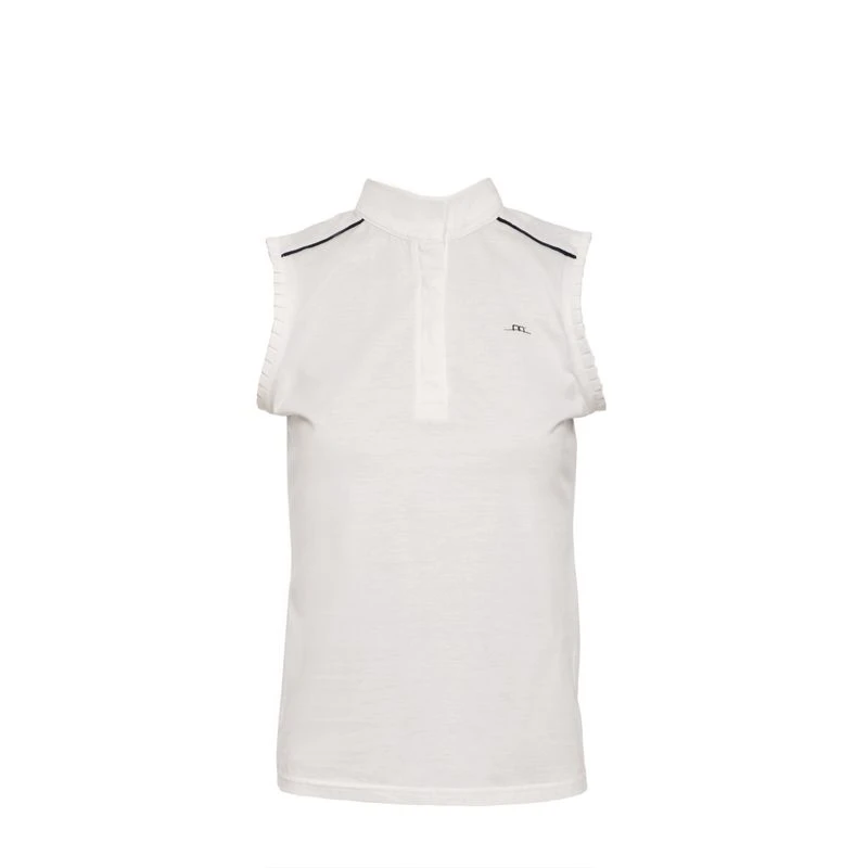 Alessandro Albanese Women's Monza Sleeveless Competition Top - White 1 Alessandro Albanese Women's Monza Sleeveless Competition Top - White