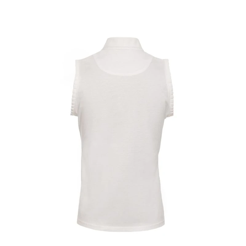 Alessandro Albanese Women's Monza Sleeveless Competition Top - White 2 Alessandro Albanese Women's Monza Sleeveless Competition Top - White - Image 2