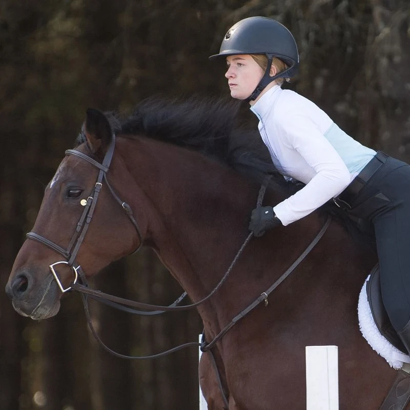 Irideon Kids' Ciara IceFil Show Shirt - White/Energy Blue 1 Irideon Kids' Ciara IceFil Show Shirt - White/Energy Blue