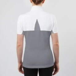 Irideon Women's Ciara Short Sleeve IceFil Show Shirt - White/Dove Grey 5 Irideon Women's Ciara Short Sleeve IceFil Show Shirt - White/Dove Grey -Tack Of The Day Store 398542 800 800