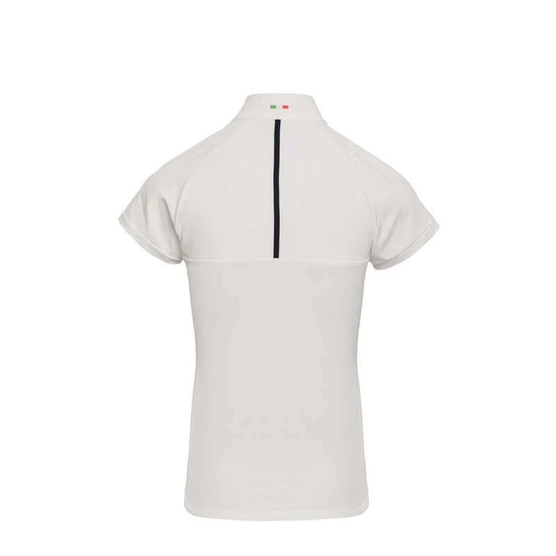 Alessandro Albanese Women's Evora Short Sleeve Competition Shirt - White 4 Alessandro Albanese Women's Evora Short Sleeve Competition Shirt - White - Image 4
