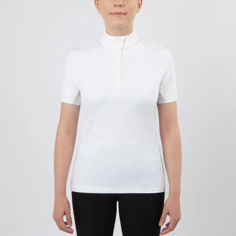 Irideon Women's Ciara Short Sleeve IceFil Show Shirt - White/White 1 Irideon Women's Ciara Short Sleeve IceFil Show Shirt - White/White