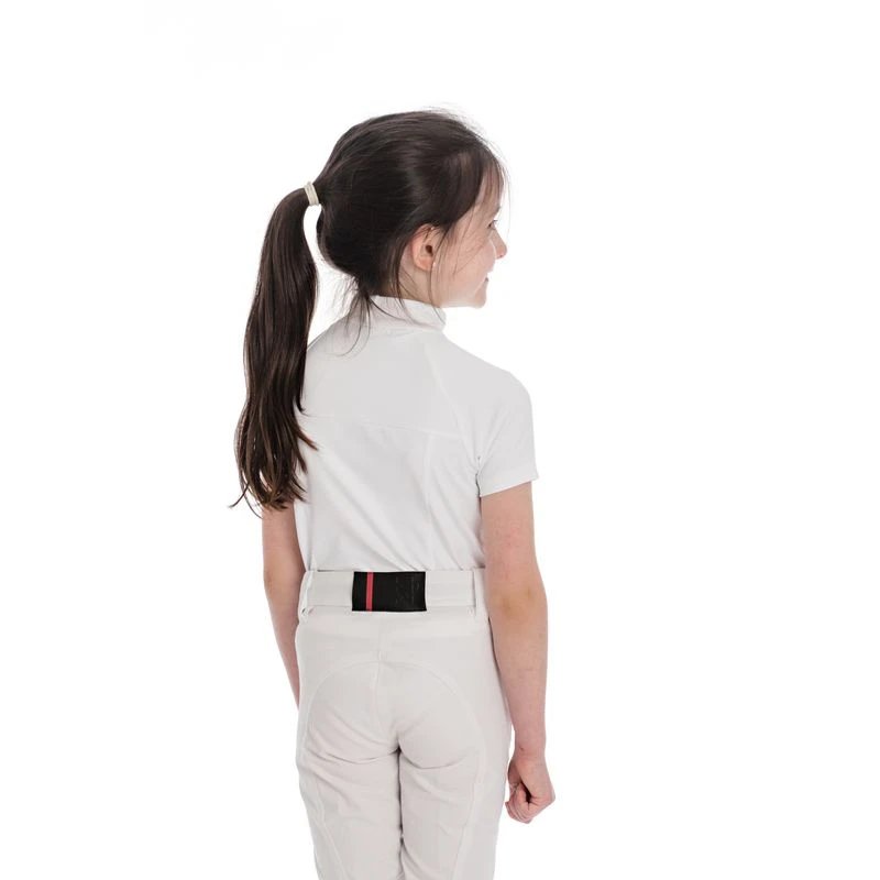 Horseware Kids' Sara Short Sleeve Competition Shirt - White 2 Horseware Kids' Sara Short Sleeve Competition Shirt - White - Image 2