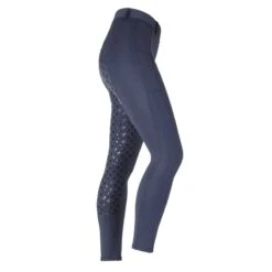 Shires Aubrion Kids' Albany Full Seat Riding Tights - Navy