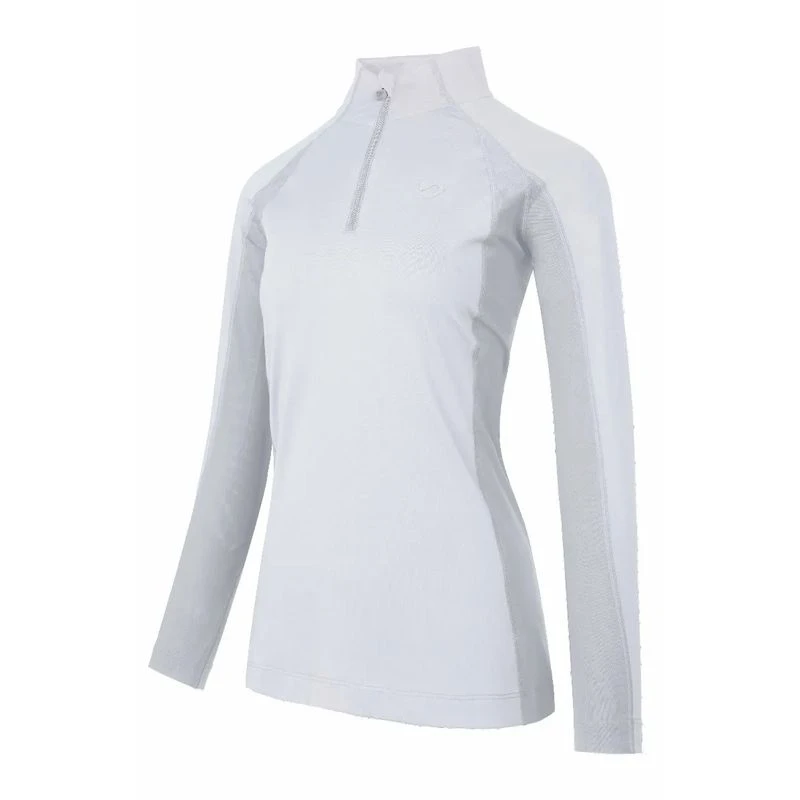 Shires Aubrion Women's Newbury Long Sleeve Sun Shirt - White 1 Shires Aubrion Women's Newbury Long Sleeve Sun Shirt - White