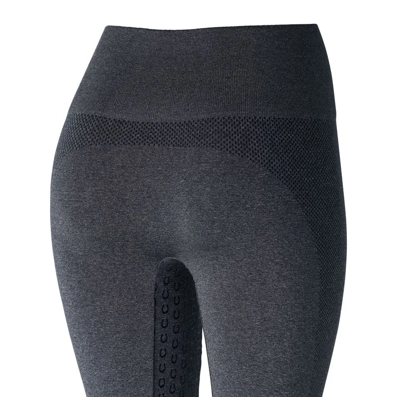 Horze Women's Naomi Seamless Silicone Full Seat Tights - Dark Navy/Black 2 Horze Women's Naomi Seamless Silicone Full Seat Tights - Dark Navy/Black - Image 2