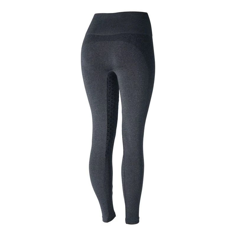 Horze Women's Naomi Seamless Silicone Full Seat Tights - Dark Navy/Black 3 Horze Women's Naomi Seamless Silicone Full Seat Tights - Dark Navy/Black - Image 3