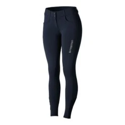 Horze Women's Meghan Silicone Knee Patch Breeches - Dark Navy -Tack Of The Day Store 416112 800 800