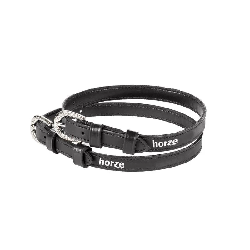 Horze Essex Spur Straps - Black 1 Horze Essex Spur Straps - Black