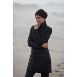 Alessandro Albanese Women's Insula Quilted Long Coat - Black -Tack Of The Day Store 421150 800 800
