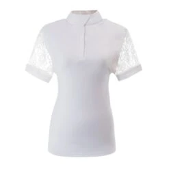 Ovation Women's Elegance Lace Show Shirt - White