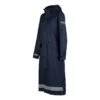 Horze Women's Hazel Long Raincoat - Dark Navy