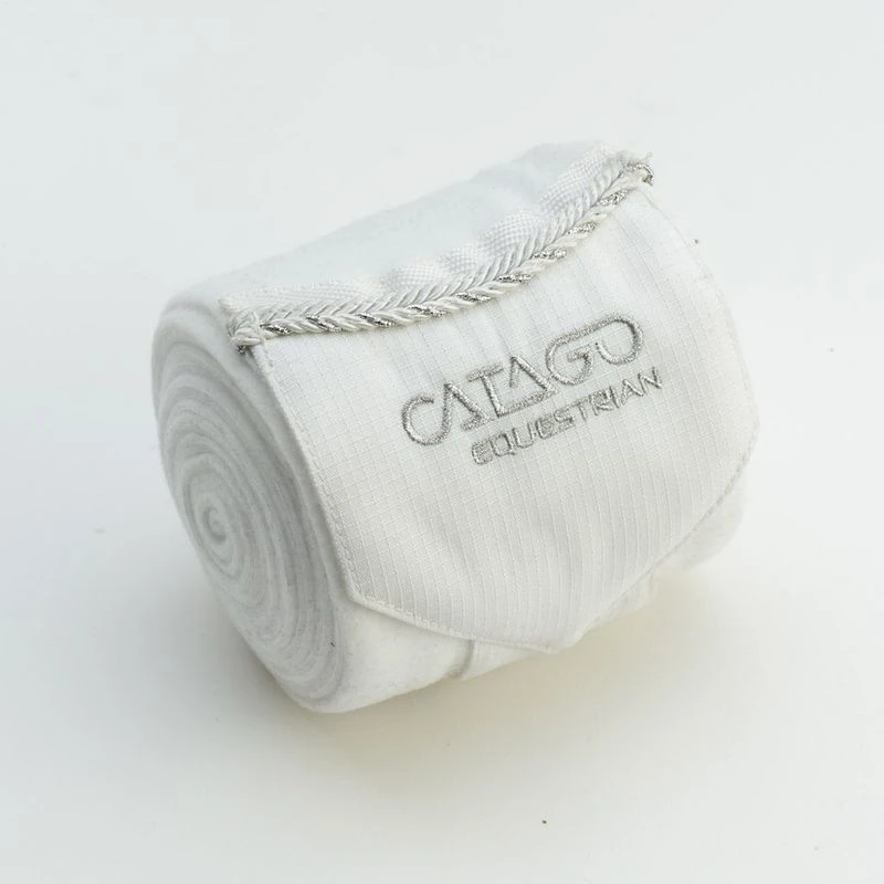Catago Diamond Fleece Bandage Set - White 2 Catago Diamond Fleece Bandage Set - White - Image 2