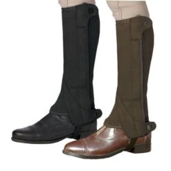 Ovation Elite Amara Ribb Half Chaps - Brown
