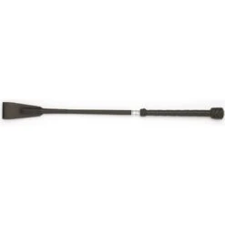 County Perforated Leather Handle 16" Bat - Black