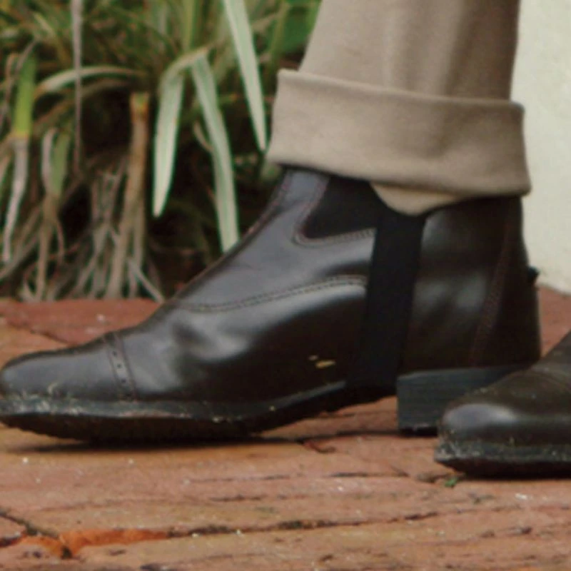 Ovation Kids' Elastic Leather Tab Jod Strap - Black 1 Ovation Kids' Elastic Leather Tab Jod Strap - Black