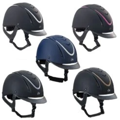 Ovation Z-6 Glitz Helmet - Black/Black/Silver -Tack Of The Day Store 440684 800 800