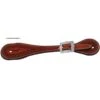 Western Rawhide Country Legend Straight Spur Strap With Border - Chestnut