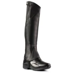 Horze Soft Leather Half Chaps - Black