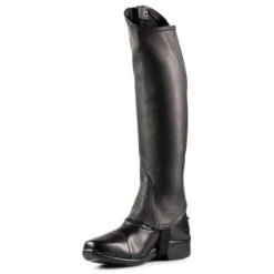 Horze Soft Leather Half Chaps - Black -Tack Of The Day Store 451378 800 800