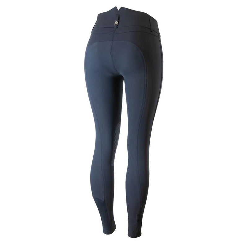 B Vertigo Women's Tiffany Silicone Knee Patch Breeches - Dark Navy 2 B Vertigo Women's Tiffany Silicone Knee Patch Breeches - Dark Navy - Image 2
