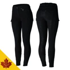 Horze Women's Limited Edition Ivy Full Seat Cargo Breeches - Black