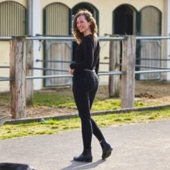 Horze Women's Limited Edition Ivy Full Seat Cargo Breeches - Black -Tack Of The Day Store 452373 800 800