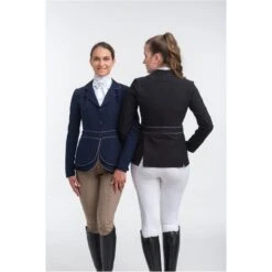 Cavalliera Women's Venice Show Jacket - Navy Blue/Grey -Tack Of The Day Store 455463 800 800