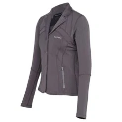 Equine Couture Women's Lacey Ultra Light Show Coat - Charcoal -Tack Of The Day Store 464866 800 800