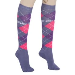 TuffRider Argyle Knee High Socks - Lilac/Purple/Pink 6 TuffRider Argyle Knee High Socks - Lilac/Purple/Pink -Tack Of The Day Store 464913 800 800