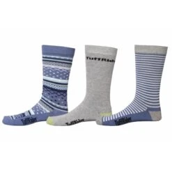 TuffRider Kids' Hera Socks - Blue/Grey/Blue