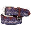 Equine Couture Women's Angela Leather Belt - Oak Bark