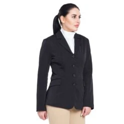 TuffRider Women's Starter Long Show Coat - Black -Tack Of The Day Store 465510 800 800