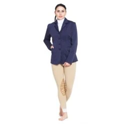 TuffRider Women's Starter Long Show Coat - Navy -Tack Of The Day Store 465878 800 800