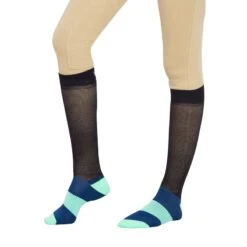 TuffRider Equicool Ventilated Riding Socks - Blue State