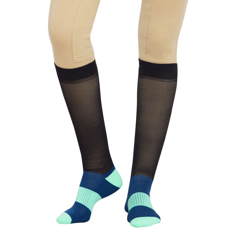 TuffRider Equicool Ventilated Riding Socks - Blue State 3 TuffRider Equicool Ventilated Riding Socks - Blue State - Image 3