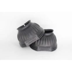 TuffRider Komplett Protkt Bell Boots Ribbed And Ringer W/Hook And Loop Tape - Black