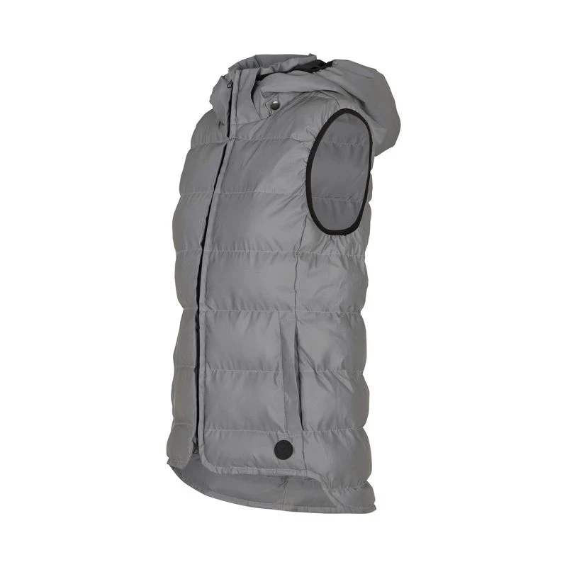Horze Women's Reflective Padded Vest - Reflective Silver 2 Horze Women's Reflective Padded Vest - Reflective Silver - Image 2