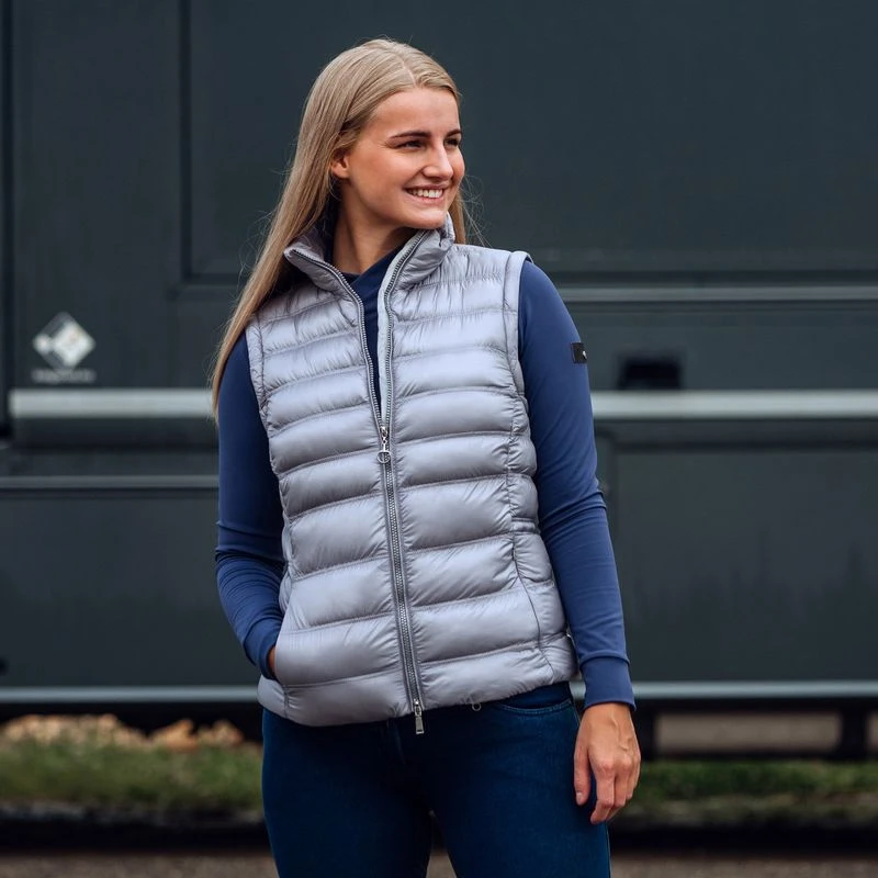 Horze Women's Reflective Padded Vest - Reflective Silver 4 Horze Women's Reflective Padded Vest - Reflective Silver - Image 4