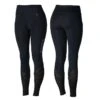 Horze Women's Gwen Full Seat Leggings W/Mesh - Dark Blue